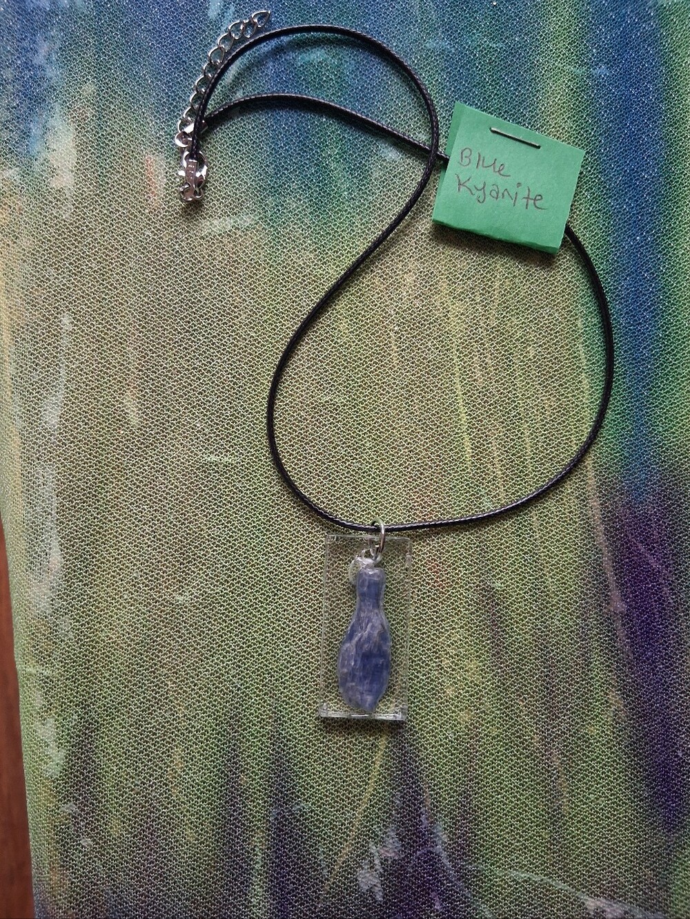 Blue Kyanite Pendant Necklace